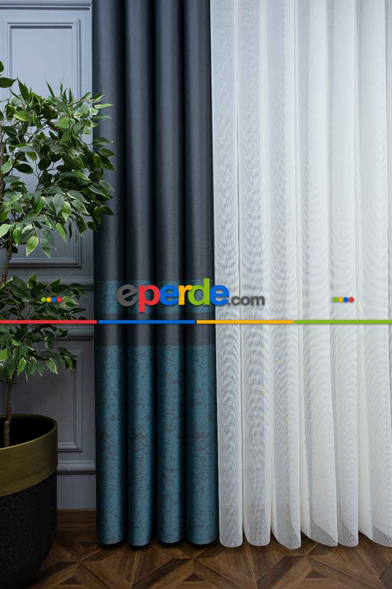 Lens Akıllı Dikey Tül Perde-15- Çok Renkli 2