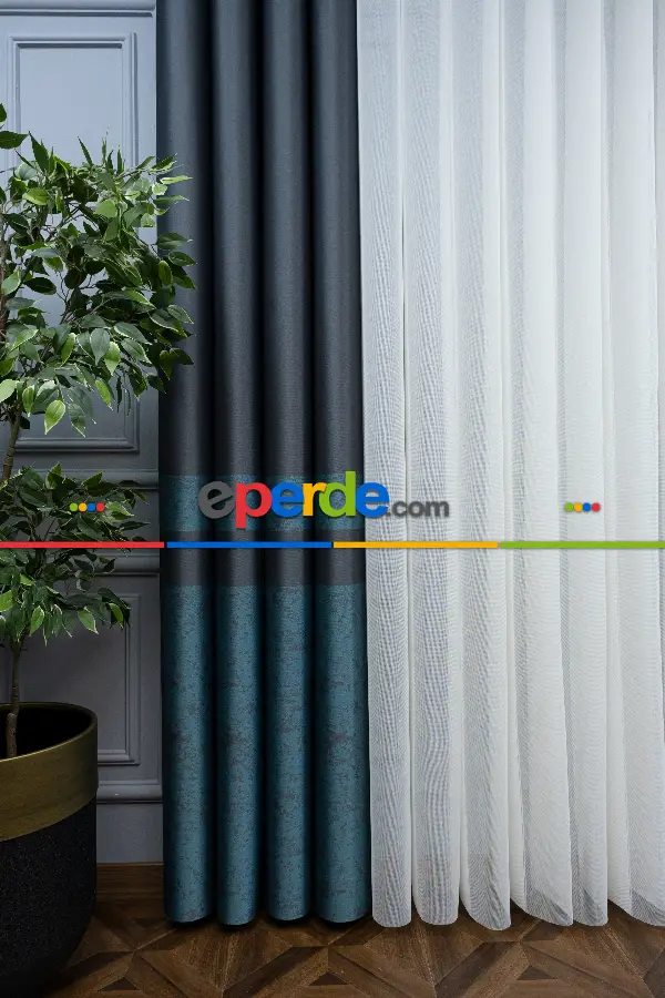 Lens Akıllı Dikey Tül Perde Bulut-15- Çok Renkli 2