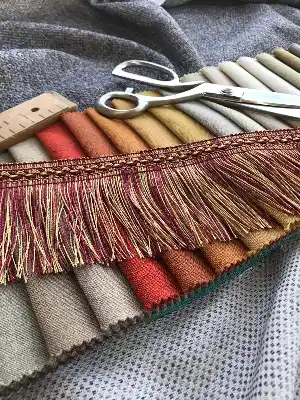 Trend Düz Saçak Serisi Ss-109- Krem-bordo