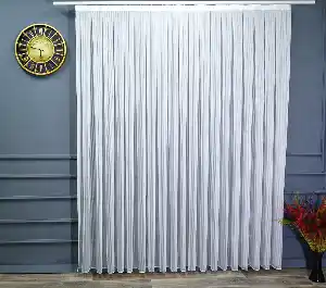 Mutfak Tül Modelleri - Zikzak Çizgili Eteği Kurşunlu Tül Perde (uygun Fiyat)