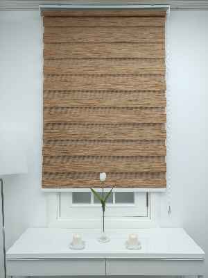 Kahve Bambu Zebra Perde 60x200cm- Kahverengi