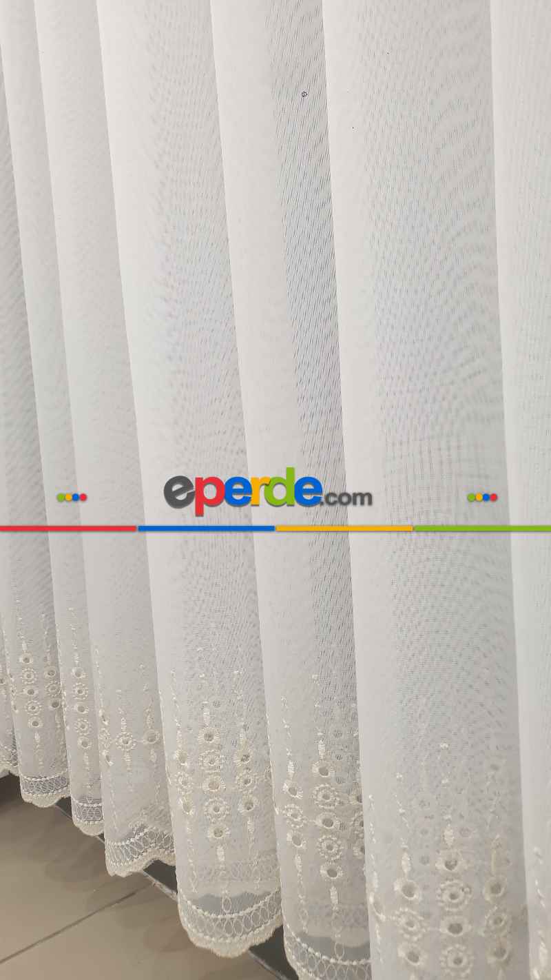 Taç Tül Perde Yeni Tasarım Guernica Tül