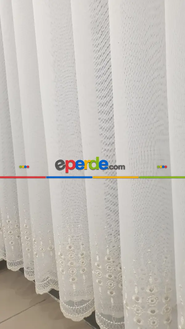 Taç Tül Perde Yeni Tasarım Guernica Tül