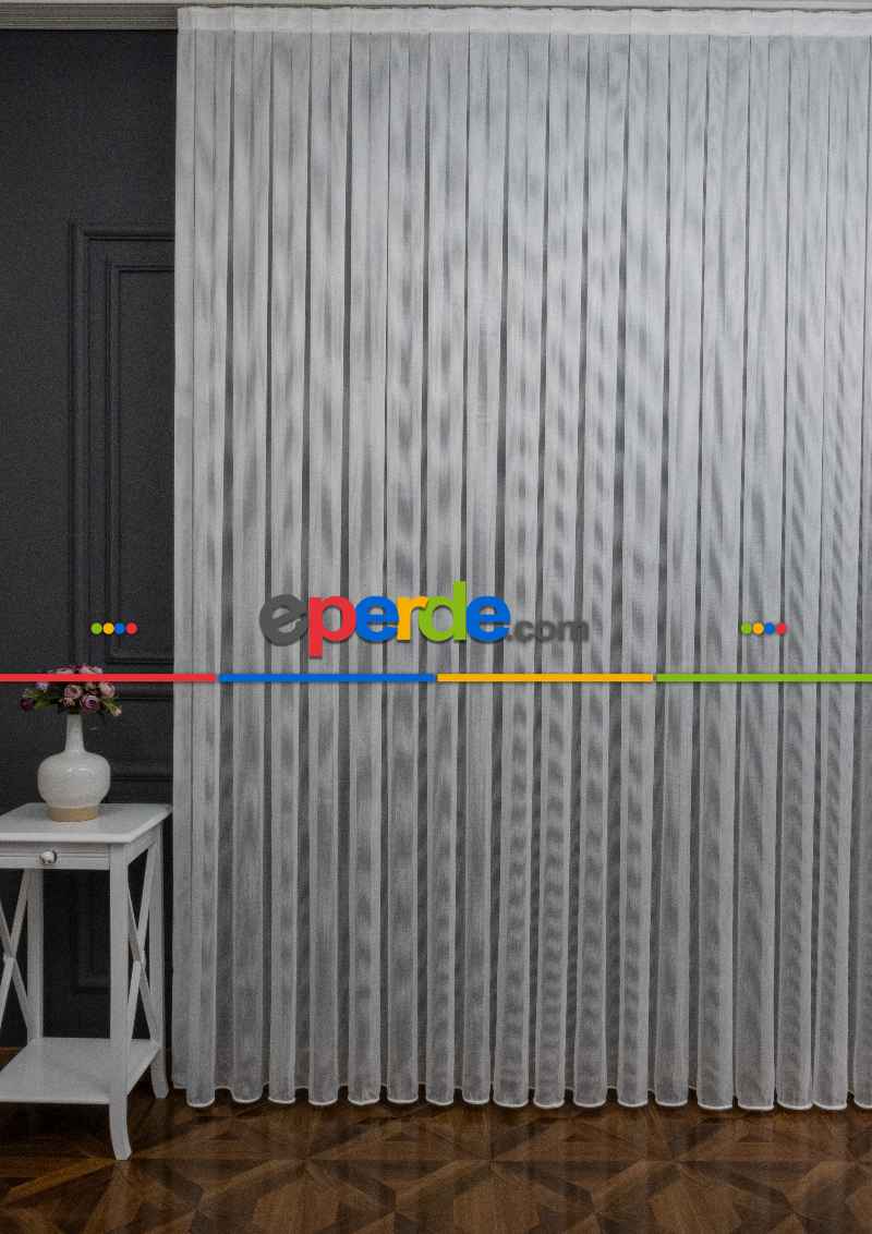 Mutfak - Zincir Çelik Dökümlü Tül Perde - İtinalı Dikiş Garantisi