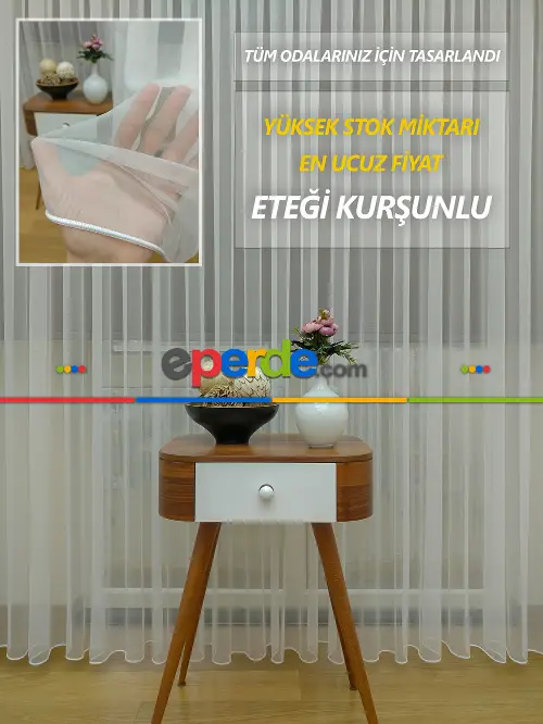 Çocuk Odası Tül Perde - Dönergücü - Pırıltı Mat Zemin Tül Perde Ekru Renk Kırık Beyaz 1.kalite- Ekru