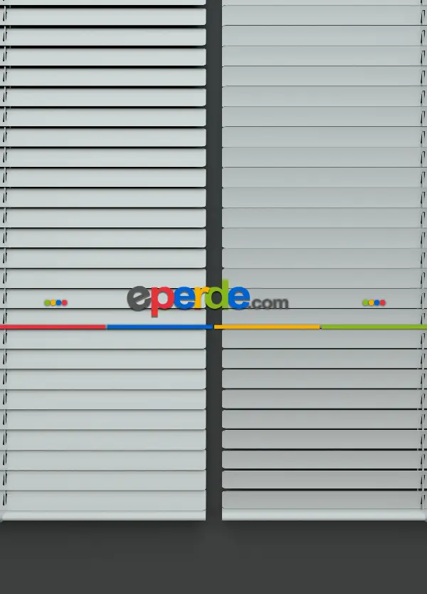 Beyaz - Alüminyum Jaluzi Perde - 25mm Kalınlığında