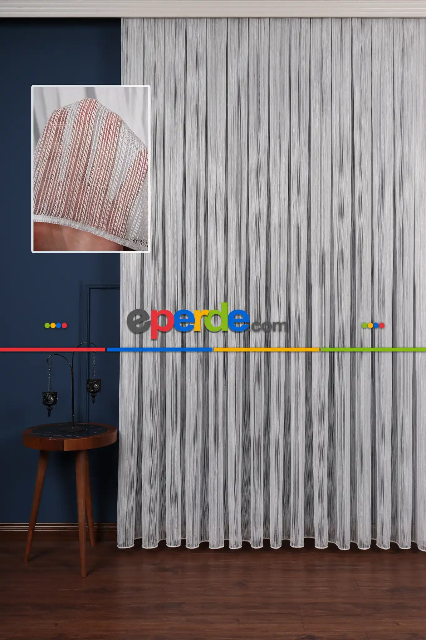 Salon Tül - Taraklı Düz Tül Perde Ütü Istemez