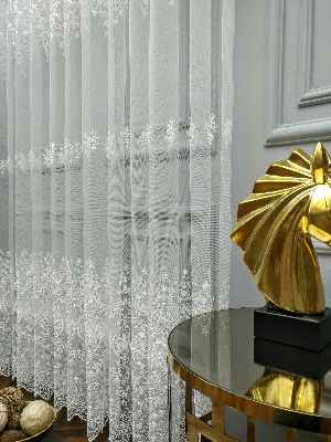 Brode Tül Perde 2023 Konak Özel Seri 907- Ekru