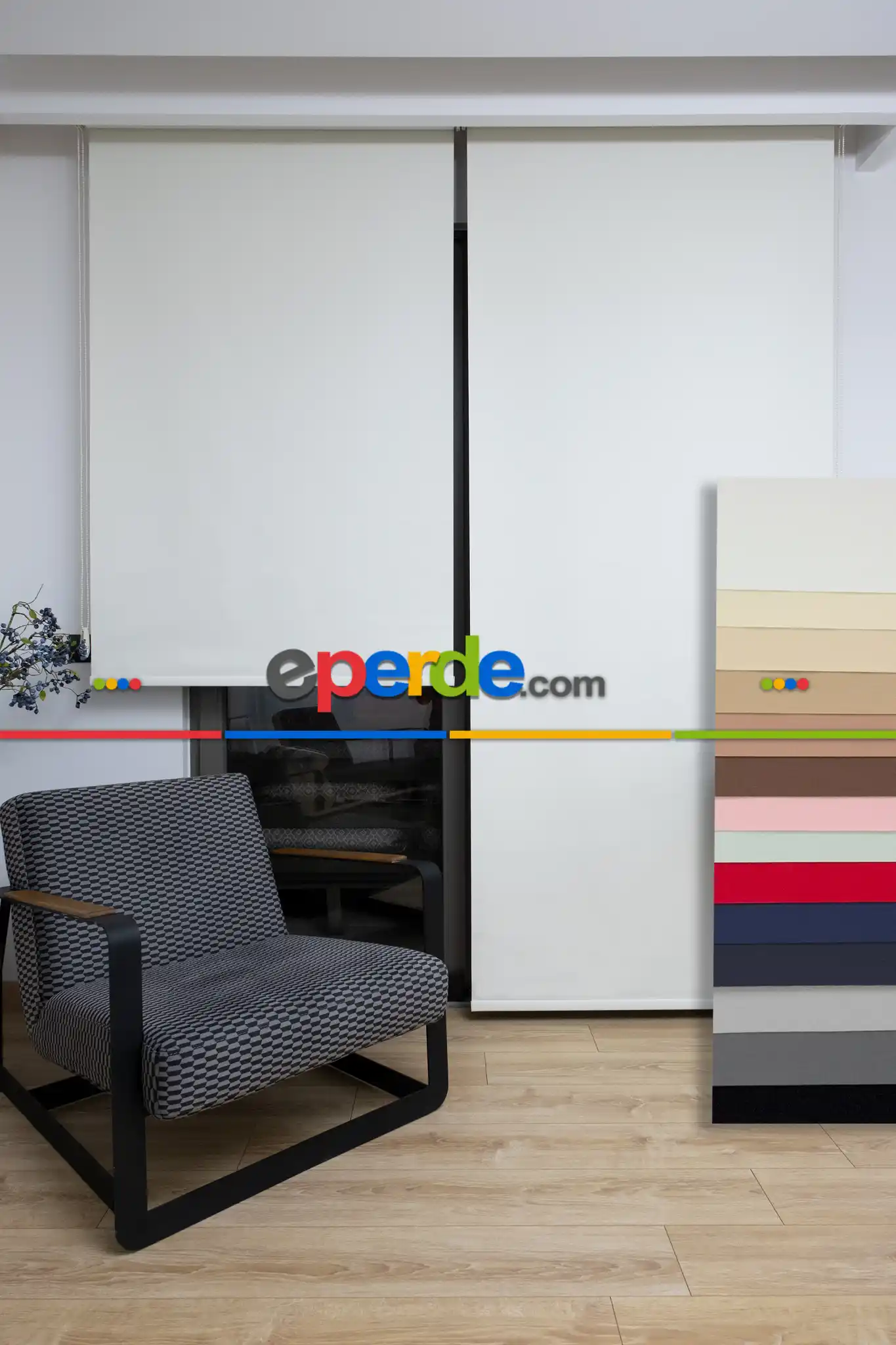 Kampanyalı - Mat Düz Stor Perde 14 Renk - Alüminyum Kasa - Kornişe Kolay Montaj Aparatlı - Matkap Tornavida Olmadan 30sn. De Montaj