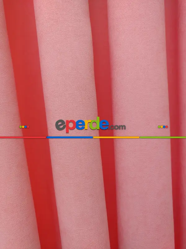 Açık Pembe Fon Perde- Pembe Açık
