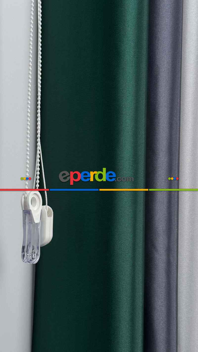 Brillant Akıllı Tül Perde, 20 Farklı Renkli Tül Dikey Zebra Perde 1. Kalite