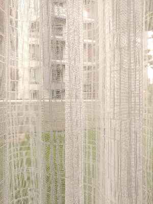 Mutfak Tül Perde Spor Desen - Ütü İstemez- Ekru