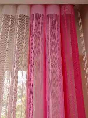 1. Kalite Çizgili Tül Dikey Zebra Perde - Ft-20 Fuşya , Ft-19 Pembe ,ft-05 Pudra , Ft-02 Ekru- Pembe-krem Açık-fuşya