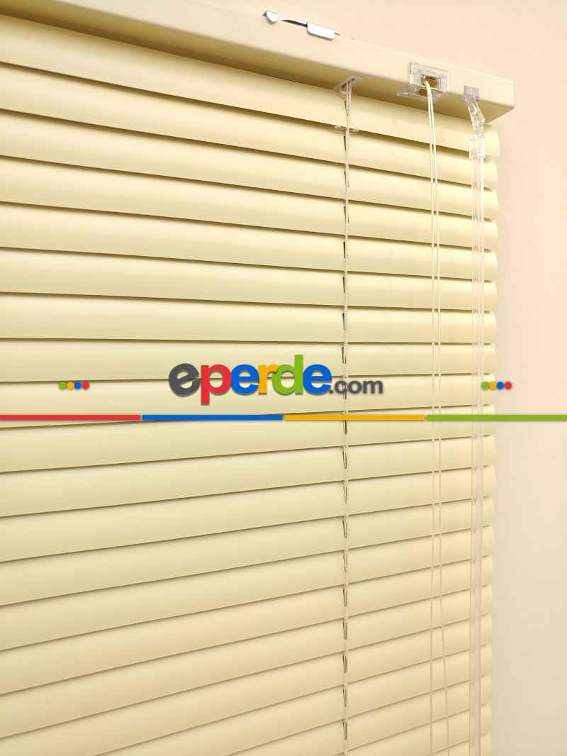 Mutfak Açık Sarı - Alüminyum Jaluzi Perde - 25mm Kalınlığında- Sarı