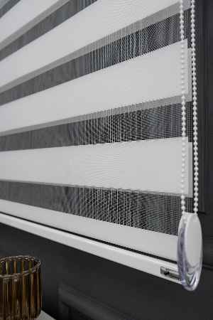 Mutfak Zebra - Ekru Renk Düz Zebra, Mekanize Perde