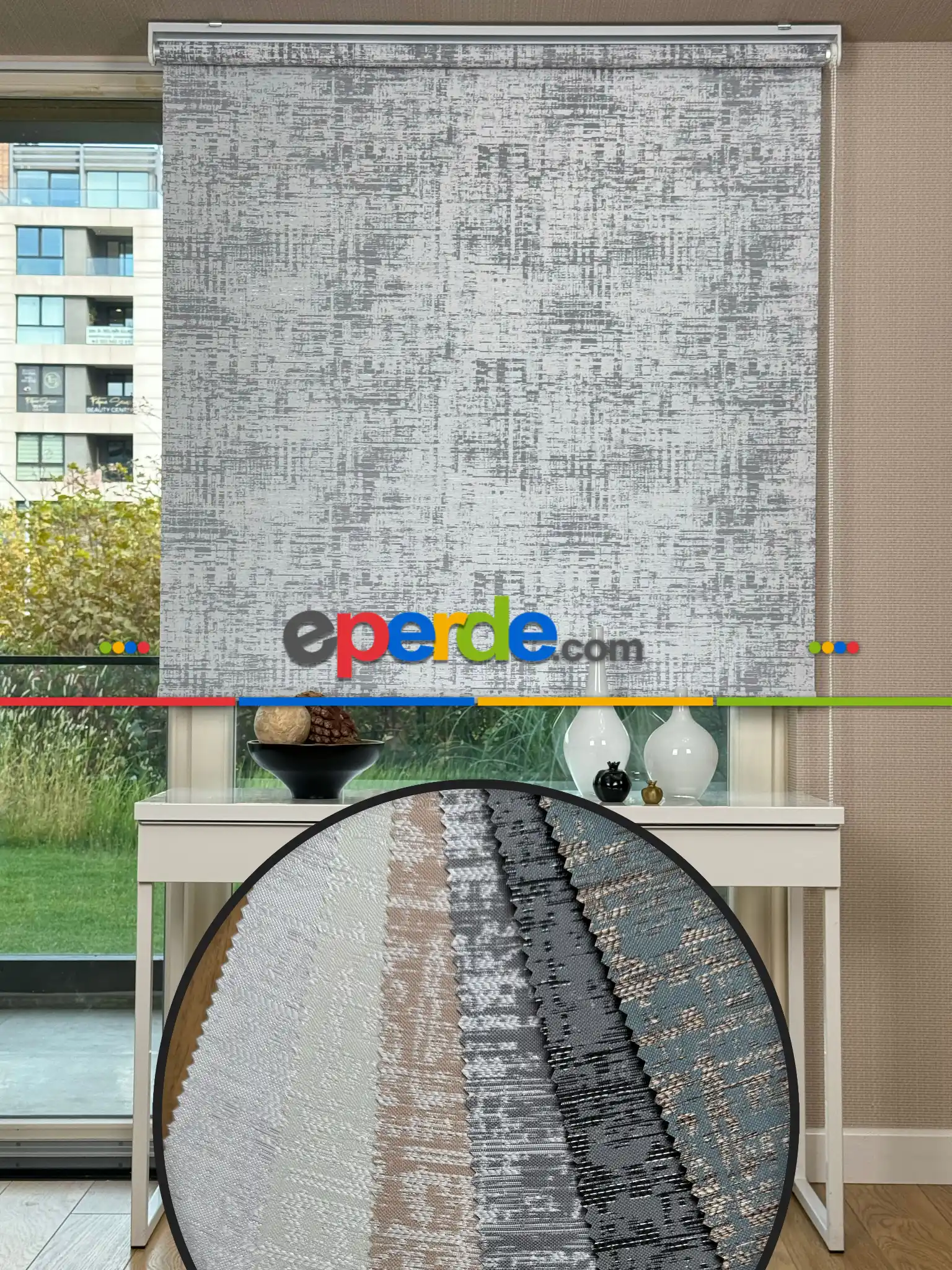 Jakar Dokuma Stor Perde, Standart Metal Kasalı Yüksek Kalite Kornişe Kolay Montaj Seçenekli