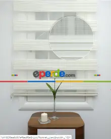 Oturma Odası - Zebra Geniş Pilise Ekru- Ekru