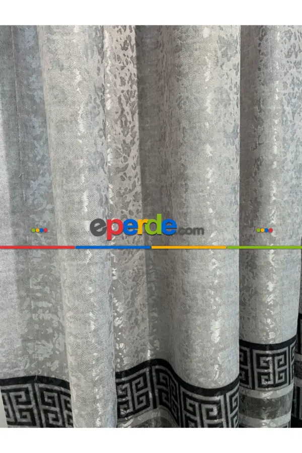 Yatak Odası - Brilant Fon Perde Sellect Moda Yeni Tasarım Siyah Renk Fon Perde