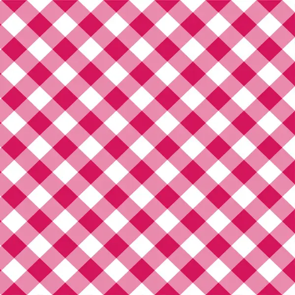 Fuşya Ekoseli Mutfak Perdesi Kanat Fon Perde Desenli- Beyaz