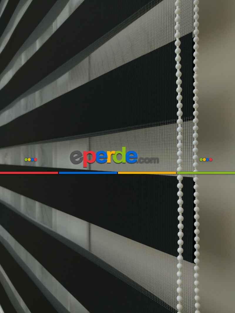 Zebra Perde - Düz Zebra Zebra ( Eco Serisi )- Siyah