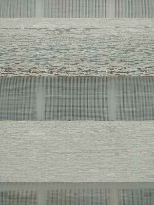 Renk Geçişli Bambu Jakar Zebra Perde- Krem-mavi Açık-kahve