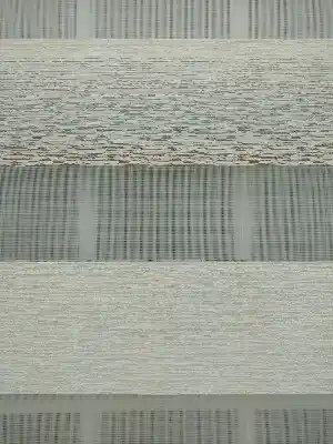 Renk Geçişli Bambu Jakar Zebra Perde- Krem-mavi Açık-kahve