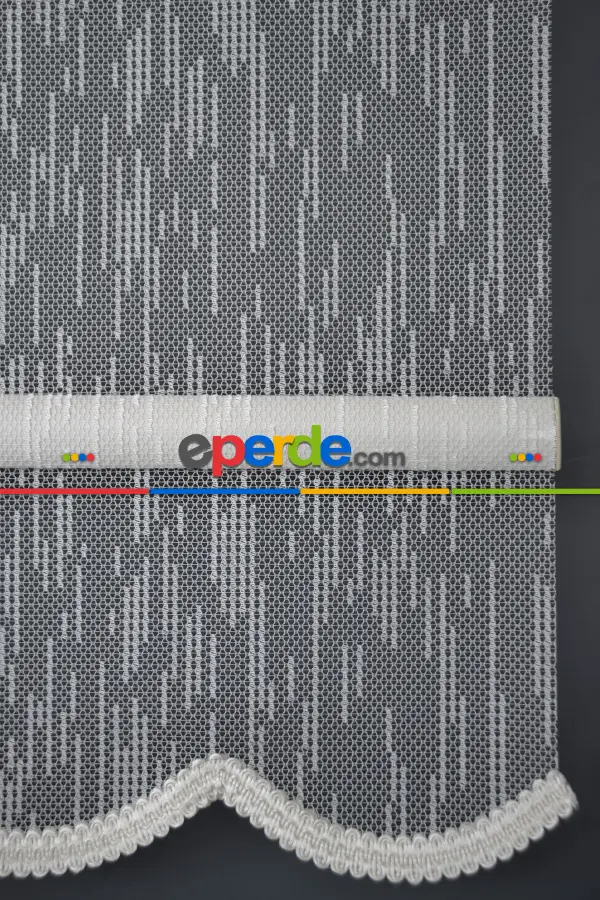 Halim Perdesan Dacuz-91 Beyaz Renk Etekli Veya Eteksiz Çift Mekanizmalı Tül Stor Perde