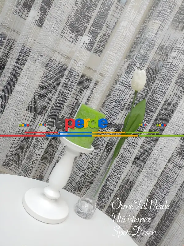 En Uygun Fiyat Hazır Ölçülü Spor Patine Desenli Fransız Dantel 2023 Model Tül Perde