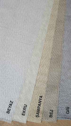Ekru Düz Tül Perde, Ağır Gramajlı Premium Seri, Eteği Kurşunlu