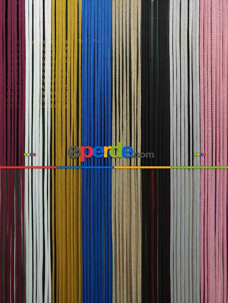 Altın Rengi İp Perde Jumbo Zincir Serisi- Sarı