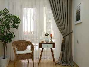 Blackout Fon Perde Hasır Dokulu - Işık Geçirmez ( Sitede Benzeri Yoktur. )- Kahverengi