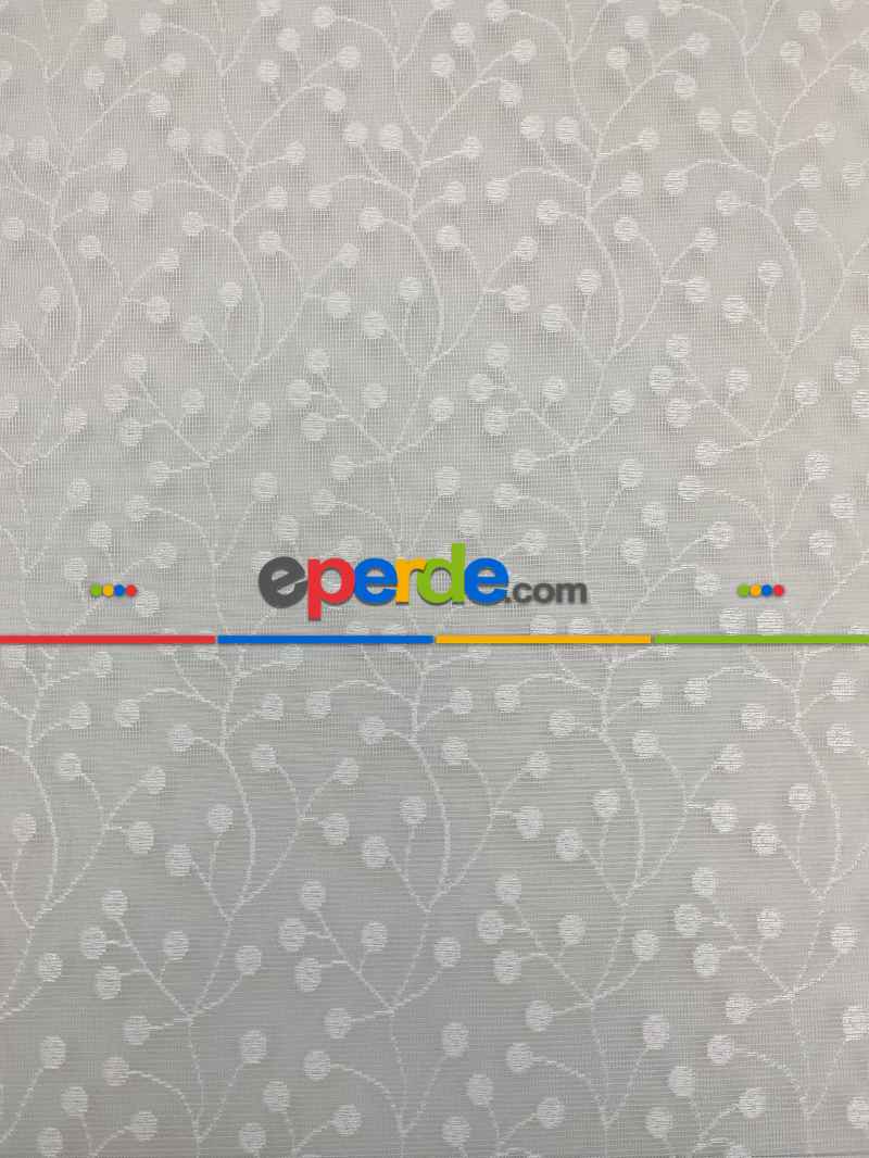 Brillant - Çiftli Sistem Tül Stor Perde Ve Stor Perde- Ekru Rengi 80cm X 200cm 