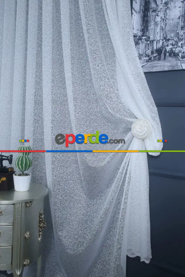 Örme Jakarlı Tül, Extra Yumuşak, Ütü İstemez