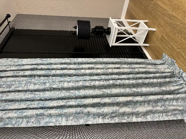 Petrol Turkuaz Yeşili Desenli Jakar Fon Perde (285 En)- Gri-füme-antrasit-petrol Mavisi