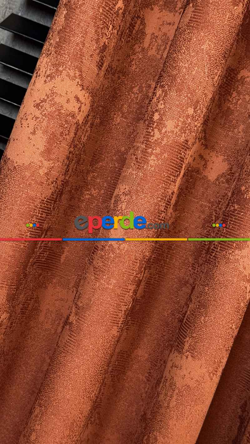 Kiremit Premium Jakar Dokuma Fon Perde, 33 Renk