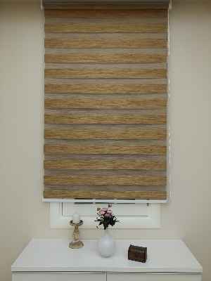 #üreticifirma %40 İndirimli Lüx Bambu Zebra Perde Ahşap Görünümlü