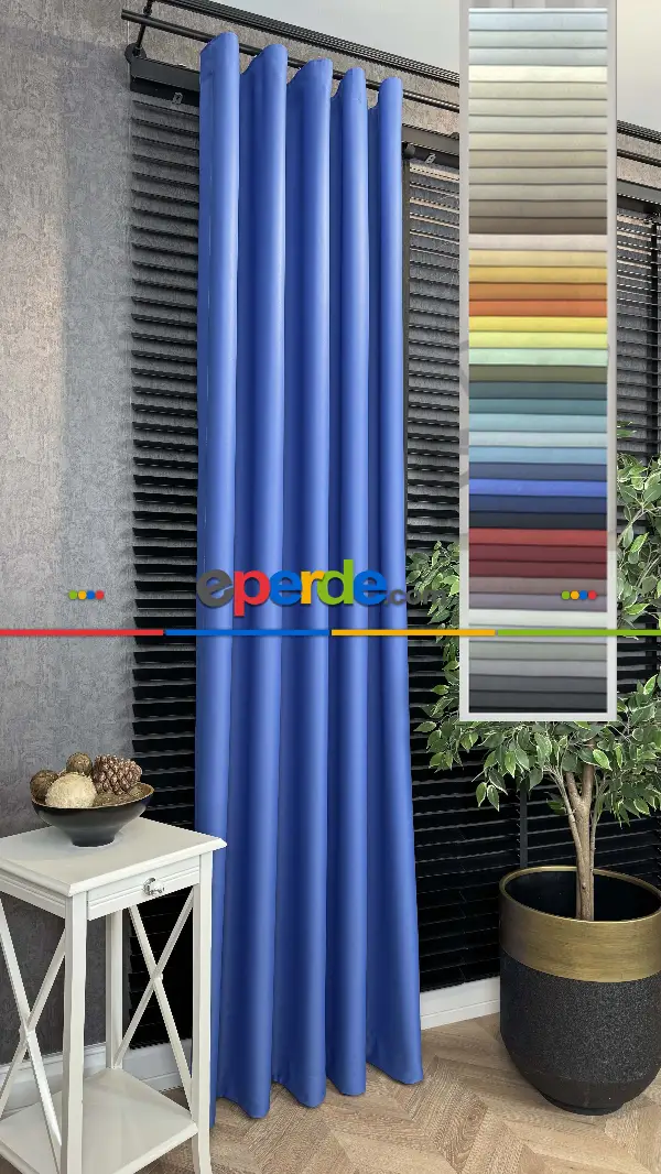 Yatak Odası - 40 Farklı Renk Premium � Blackout Karartma Fon Perde