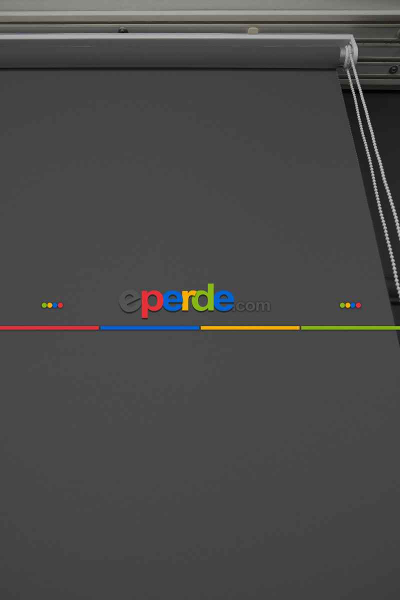 Koyu Gri Renk Lazer Kesim Mat Stor Perde (ister Düz - İster Lazer Kesimli Satın Alın)