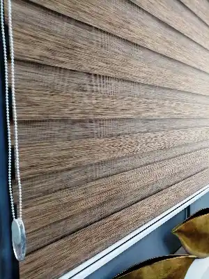 Bambu Zebra 2021 Sezonu Kahverengi Kırçıllı A Kalite Bambu Zebra Perde- Kahve Koyu