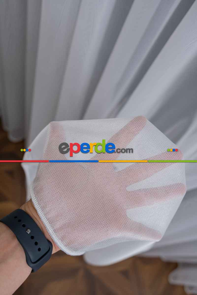 Salon - 2025 Sezonu Düz - Dökümlü Ütü İstemeyen Tül - İtinalı Dikiş Garantisi - Kurşunlu Tül