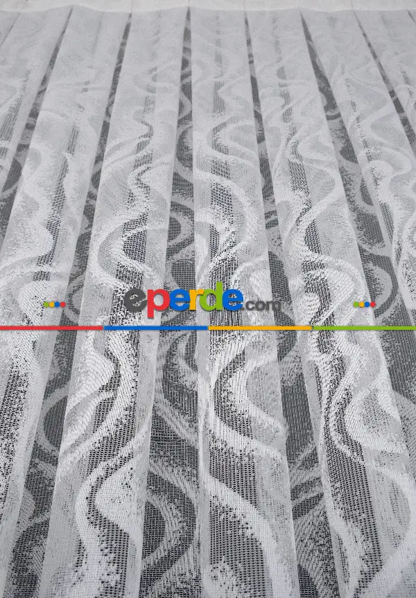 Fransız Dantel Tül Perde - Yüksek Kalite-fantazi-örme-ütü İstemez