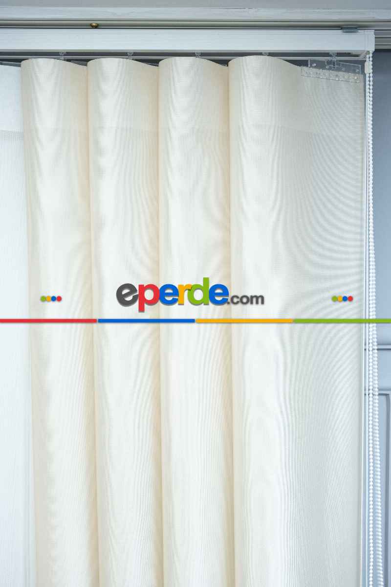 Lens Akıllı Dikey Tül Perde Versace-44- Çok Renkli 2