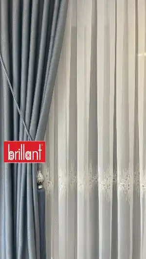 Salon Tül Perde - Brillant Nakışlı Şerit 2023 Sezonu