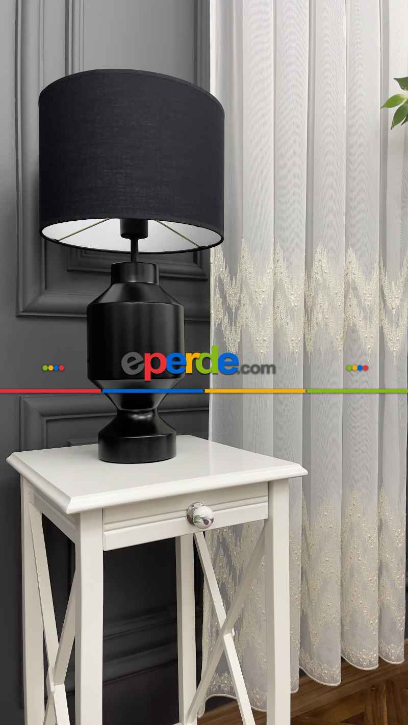 Salon - Premium Seri Trend Perde Modelleri 2023-kabartma Atlas İplikle Nakışlı İşleme Tül Perde 01