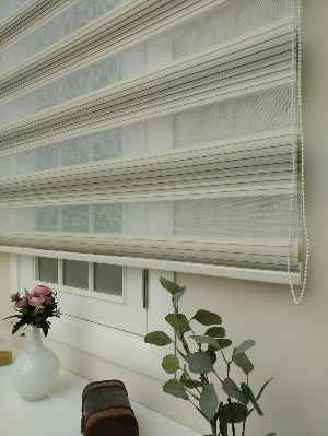 Salon Zebra Perde - Zebra Perde - Degrade Pileli Zebra ( Renk Geçişli Pileli )- Bej