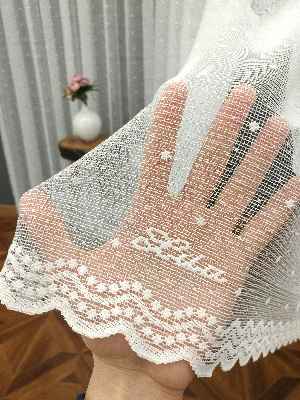 Örme Tül- Ekru Lila Marka