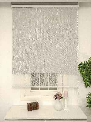 Çiftli Sistem Tül Stor Beyaz Örme Tül- Beyaz