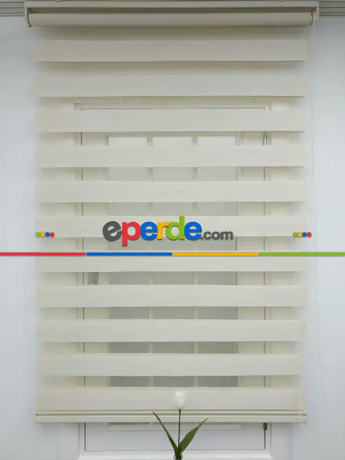 #üreticifirma %40 İndirimli! Krem Renk Bambu Zebra Perde(1.kalite) Ozel Fiyat- Krem