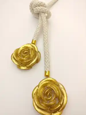 Krem Rose Braçol Perde Bağı Fon Bağı- Krem