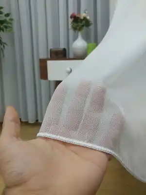 ( Orjinal ) Düz Tergal Tül Perde & Kruvaze Perde- Krem Açık-ekru - Kurşunlu Tül
